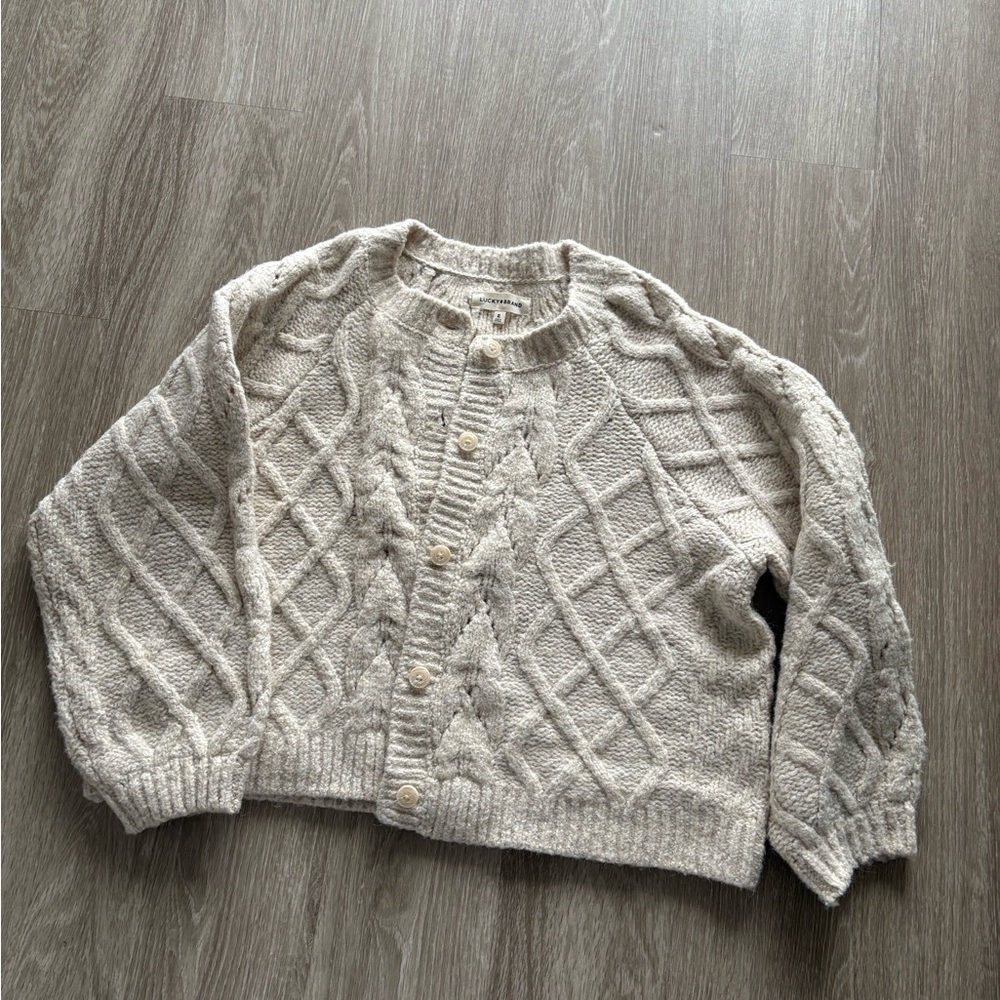 Cozy Cream Cable Knit Sweater